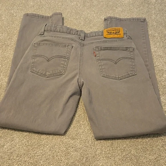 Levi's 511 Silm Gray Straight Leg Jeans Boys Size 16 Reg - Picture 4 of 6